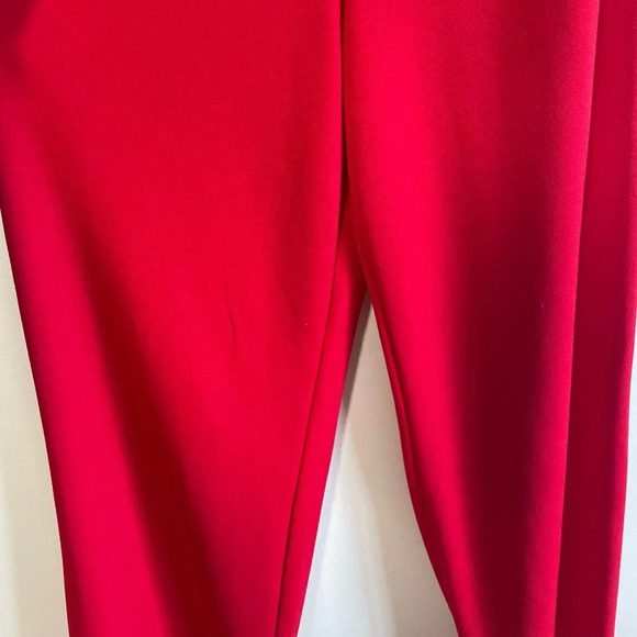 Pretty Little Thing Red One Shoulder Long Sleeve Jumpsuit - Size  14 - Picture 13 of 14